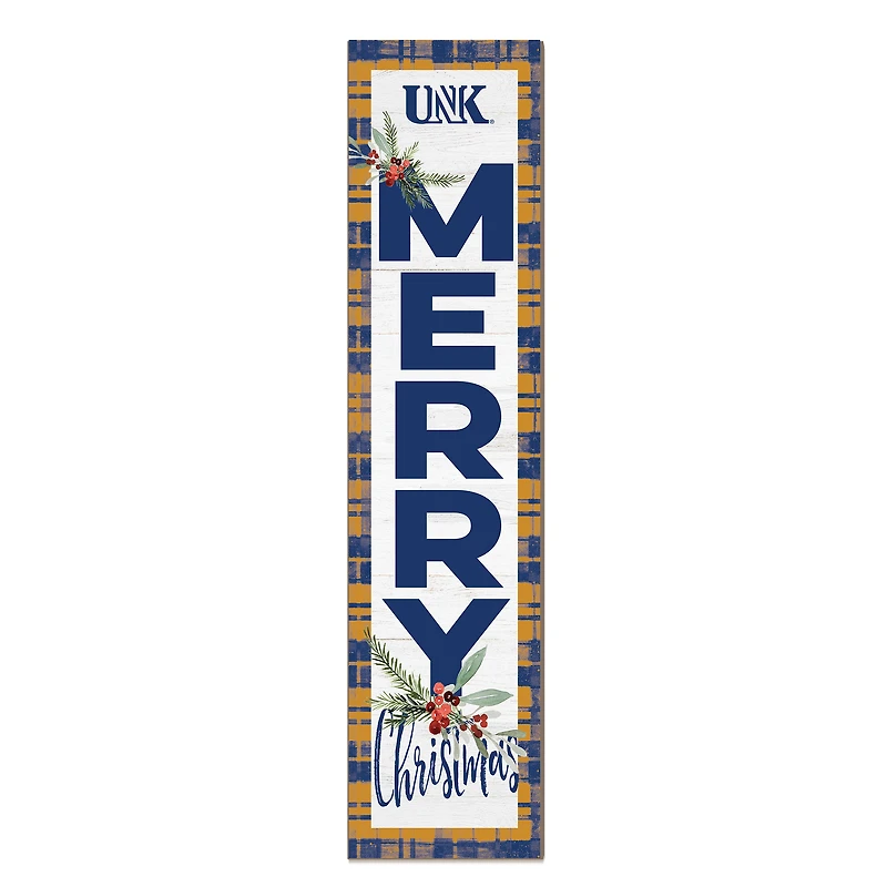 Nebraska-Kearney Lopers 12'' x 48'' Outdoor Merry Christmas Leaner