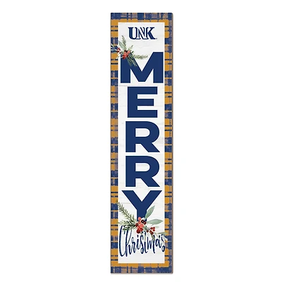 Nebraska-Kearney Lopers 12'' x 48'' Outdoor Merry Christmas Leaner