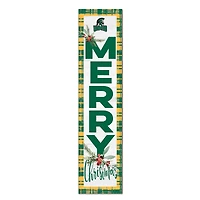 Mount Olive Trojans 12'' x 48'' Outdoor Merry Christmas Leaner