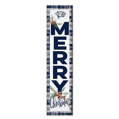 New Hampshire Wildcats 12'' x 48'' Outdoor Merry Christmas Leaner