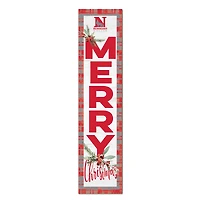 Newberry College Wolves 12'' x 48'' Outdoor Merry Christmas Leaner