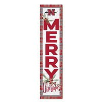 Nicholls State Colonels 12'' x 48'' Outdoor Merry Christmas Leaner