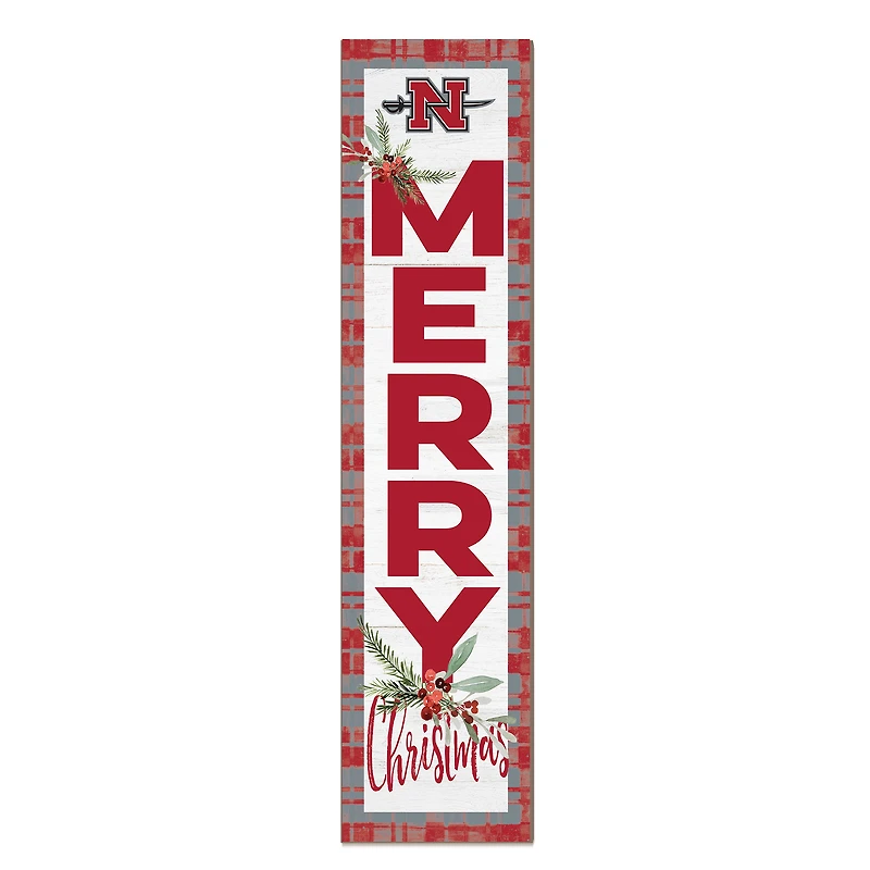 Nicholls State Colonels 12'' x 48'' Outdoor Merry Christmas Leaner