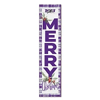 Niagara Purple Eagles 12'' x 48'' Outdoor Merry Christmas Leaner