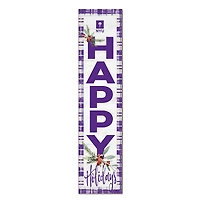 NYU Violets 12'' x 48'' Outdoor Happy Holidays Leaner
