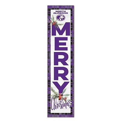 North Alabama Lions 12'' x 48'' Outdoor Merry Christmas Leaner