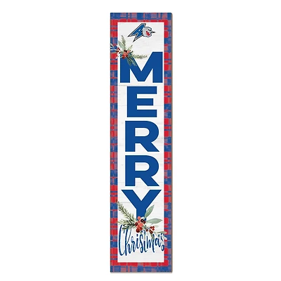 UNC Asheville Bulldogs 12'' x 48'' Outdoor Merry Christmas Leaner
