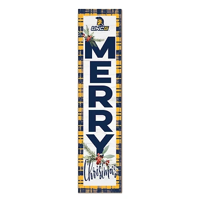 UNCG Spartans 12'' x 48'' Outdoor Merry Christmas Leaner