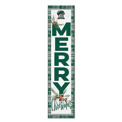 Northeastern State Riverhawks 12'' x 48'' Outdoor Merry Christmas Leaner