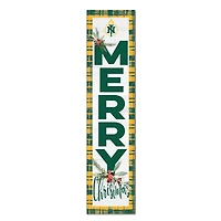 Northern Michigan Wildcats 12'' x 48'' Outdoor Merry Christmas Leaner