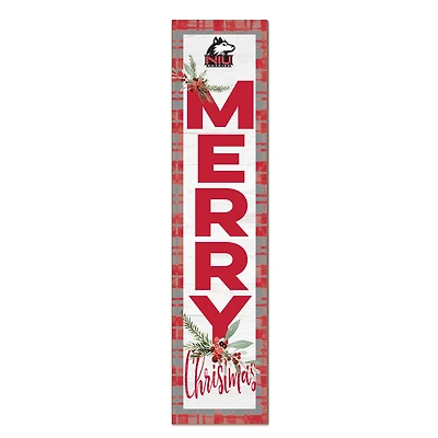 Northern Illinois Huskies 12'' x 48'' Outdoor Merry Christmas Leaner
