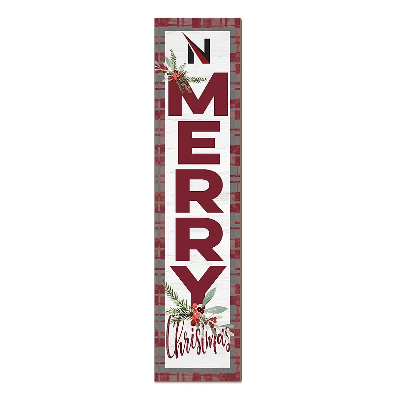 Northwestern Ohio Racers 12'' x 48'' Outdoor Merry Christmas Leaner