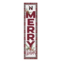 Northwestern Ohio Racers 12'' x 48'' Outdoor Merry Christmas Leaner