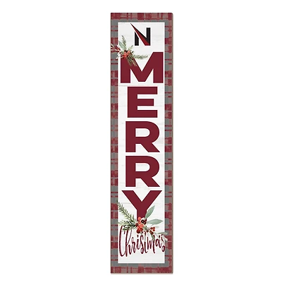Northwestern Ohio Racers 12'' x 48'' Outdoor Merry Christmas Leaner