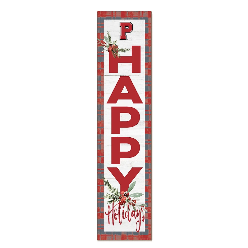 Pacific Boxers 12'' x 48'' Outdoor Happy Holidays Leaner