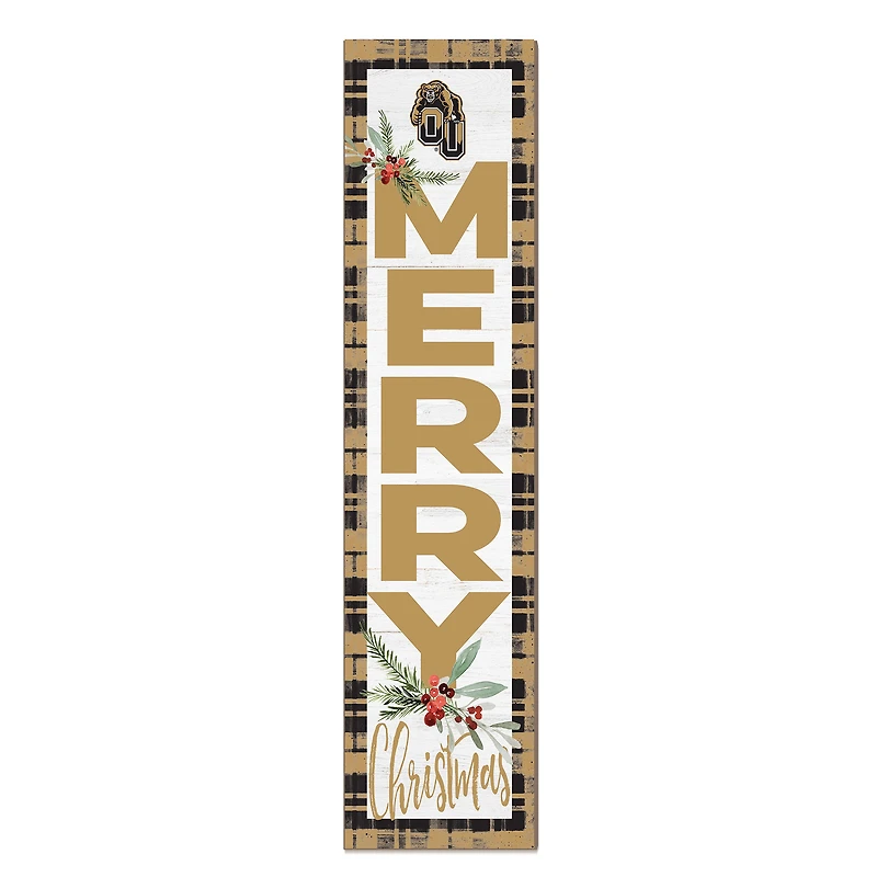 Oakland Golden Grizzlies 12'' x 48'' Outdoor Merry Christmas Leaner