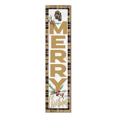 Oakland Golden Grizzlies 12'' x 48'' Outdoor Merry Christmas Leaner