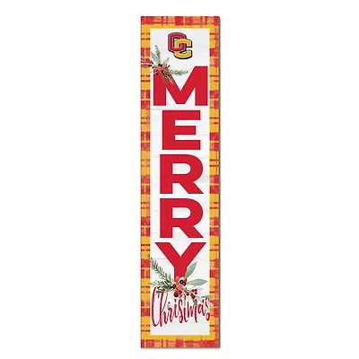 Oberlin Yeomen 12'' x 48'' Outdoor Merry Christmas Leaner