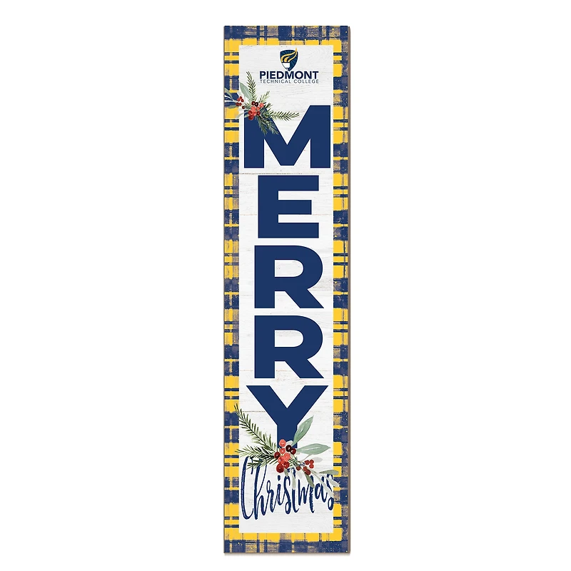 Piedmont Technical College 12'' x 48'' Outdoor Merry Christmas Leaner