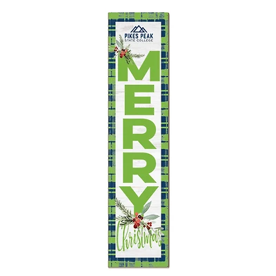 Pikes Peak State College 12'' x 48'' Outdoor Merry Christmas Leaner