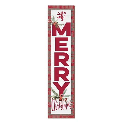 Phillips Exeter Academy Big Red 12'' x 48'' Outdoor Merry Christmas Leaner