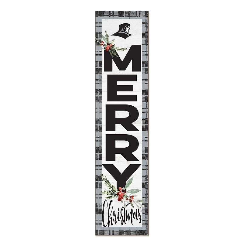 Providence Friars 12'' x 48'' Outdoor Merry Christmas Leaner