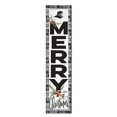 Providence Friars 12'' x 48'' Outdoor Merry Christmas Leaner