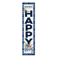 Quinnipiac Bobcats 12'' x 48'' Outdoor Happy Holidays Leaner