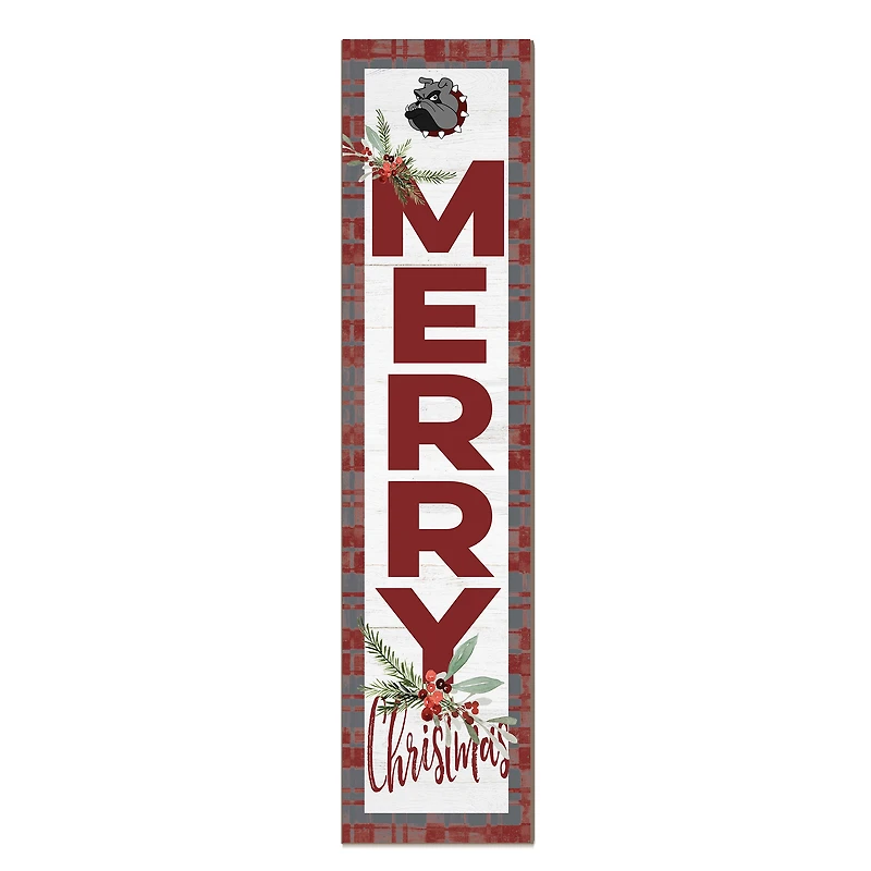 University of Redlands Bulldogs 12'' x 48'' Outdoor Merry Christmas Leaner