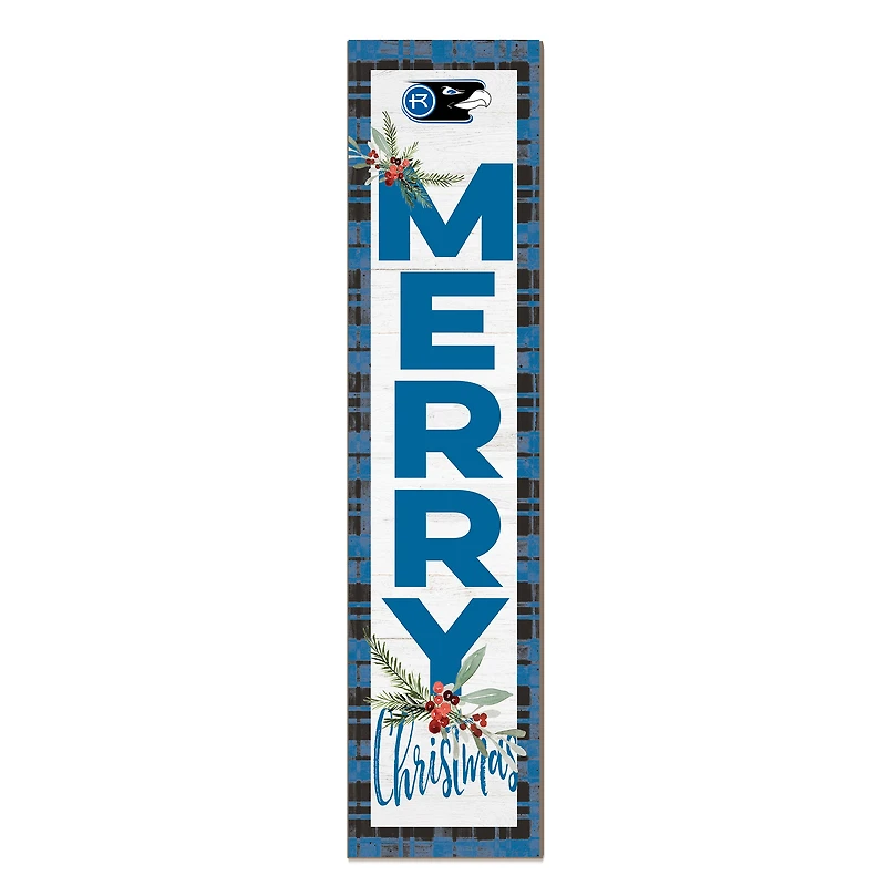 Rockhurst Hawks 12'' x 48'' Outdoor Merry Christmas Leaner