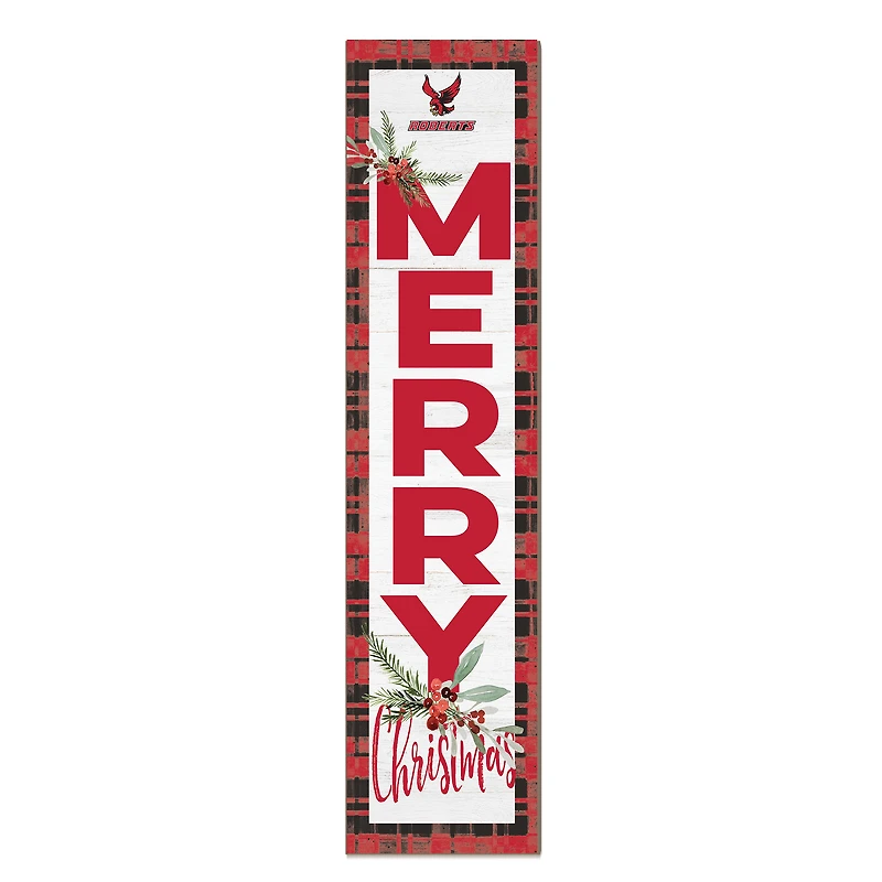 Roberts Wesleyan Redhawks 12'' x 48'' Outdoor Merry Christmas Leaner