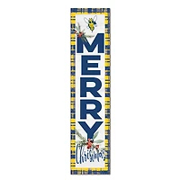 Rochester Yellow Jackets 12'' x 48'' Outdoor Merry Christmas Leaner