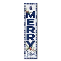 Rice Owls 12'' x 48'' Outdoor Merry Christmas Leaner