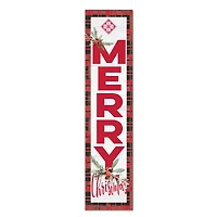 Saint Martin's Saints 12'' x 48'' Outdoor Merry Christmas Leaner