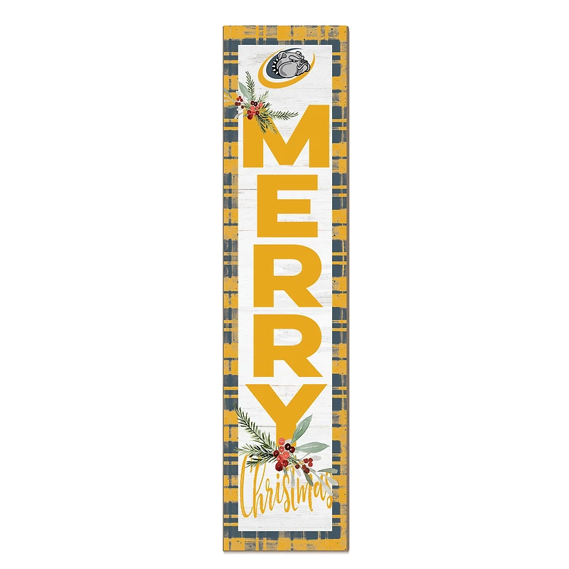 Richard J Daley College Bulldogs 12'' x 48'' Outdoor Merry Christmas Leaner