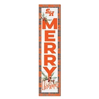 Sam Houston State Bearkats 12'' x 48'' Outdoor Merry Christmas Leaner