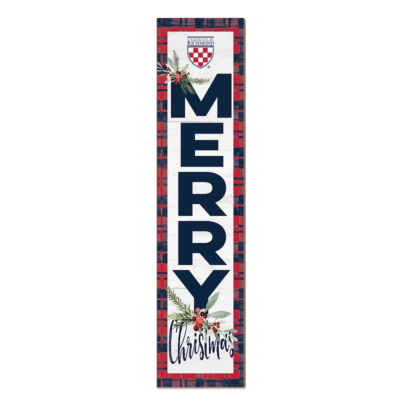 Richmond Spiders 12'' x 48'' Outdoor Merry Christmas Leaner