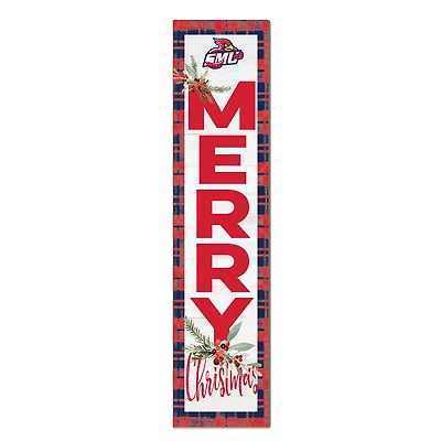 St. Mary's Cardinals 12'' x 48'' Outdoor Merry Christmas Leaner