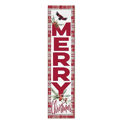 Saint Joseph's Hawks 12'' x 48'' Outdoor Merry Christmas Leaner