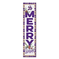 Sewanee Tigers 12'' x 48'' Outdoor Merry Christmas Leaner