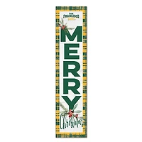 San Francisco Dons 12'' x 48'' Outdoor Merry Christmas Leaner