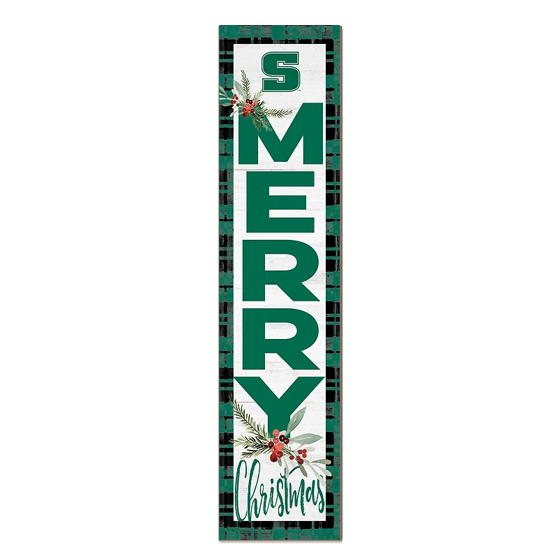 Slippery Rock Pride 12'' x 48'' Outdoor Merry Christmas Leaner