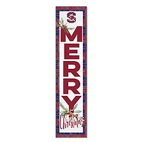 South Carolina State Bulldogs 12'' x 48'' Outdoor Merry Christmas Leaner
