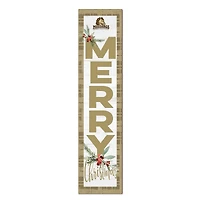 Southwest Minnesota State Mustangs 12'' x 48'' Outdoor Merry Christmas Leaner