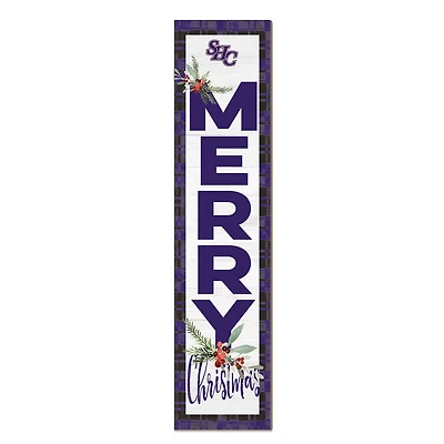 Spring Hill Badgers 12'' x 48'' Outdoor Merry Christmas Leaner