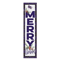 Spring Hill Badgers 12'' x 48'' Outdoor Merry Christmas Leaner