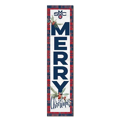 Saint Mary's Gaels 12'' x 48'' Outdoor Merry Christmas Leaner