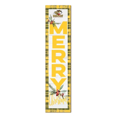 St. Francis Fighting Saints 12'' x 48'' Outdoor Merry Christmas Leaner