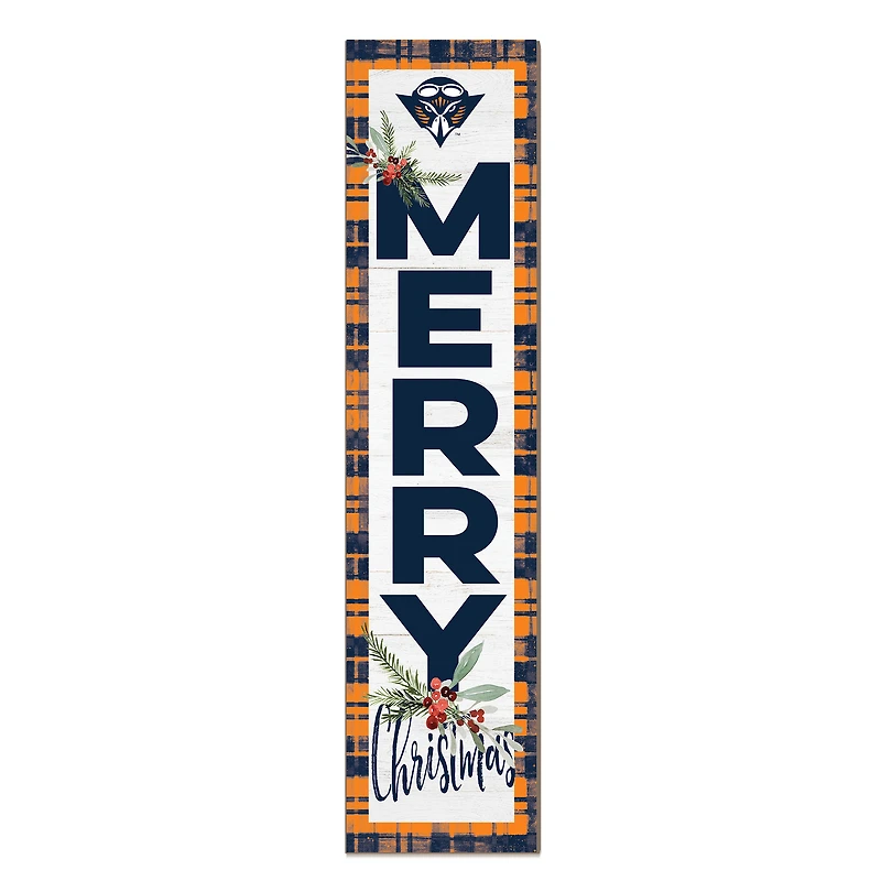 Tennessee-Martin Skyhawks 12'' x 48'' Outdoor Merry Christmas Leaner