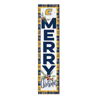 Tennessee Chattanooga Mocs 12'' x 48'' Outdoor Merry Christmas Leaner